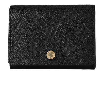 Louis Vuitton Business Card Holder, &pound;220, Accessories, Black, Leather, Front view